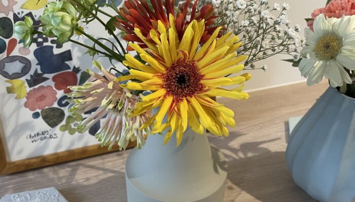 退職だったら、花束と